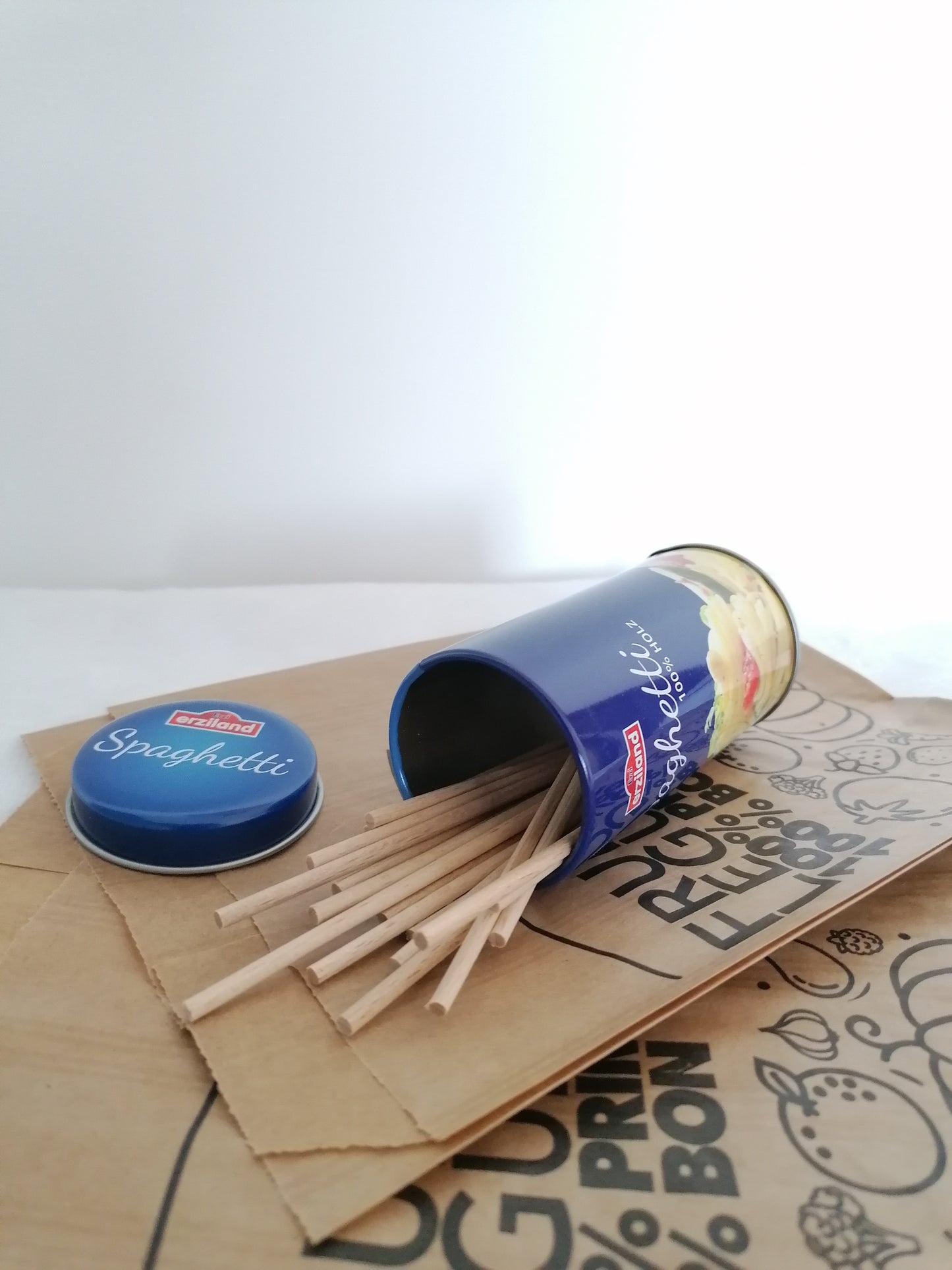 Erzi Boite de Spaghetti en bois