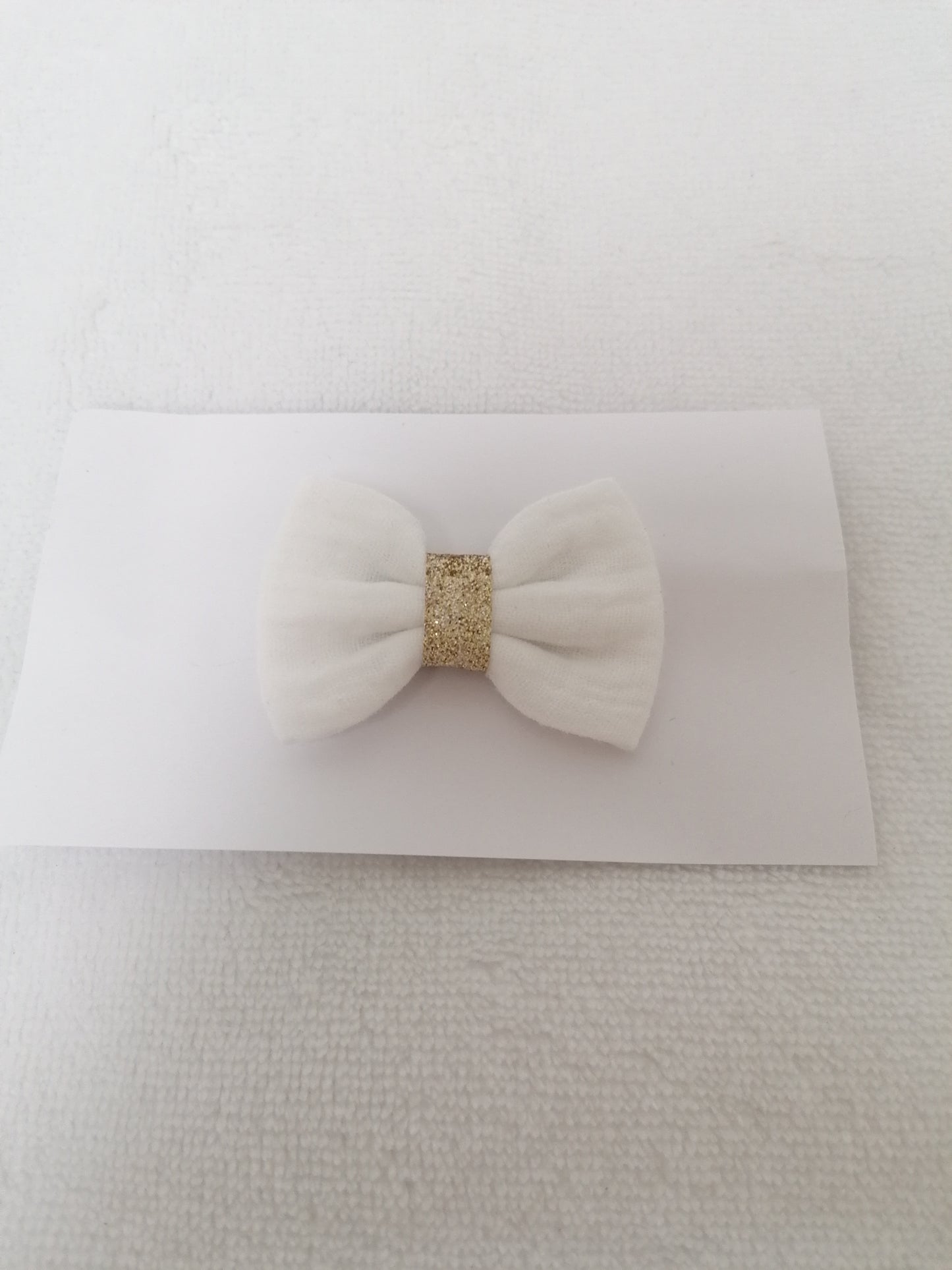 C.a.lylie Barrette anti glisse couleur blanc et or gold