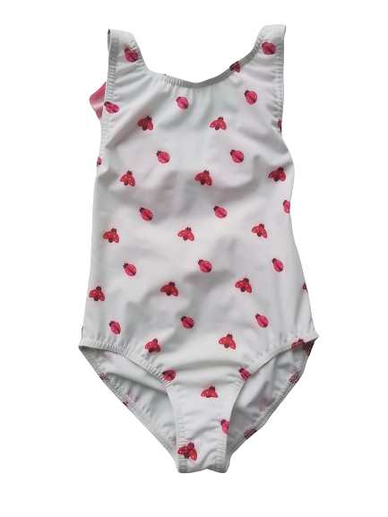 Maillot de bain 1 pièce motifs coccinelles