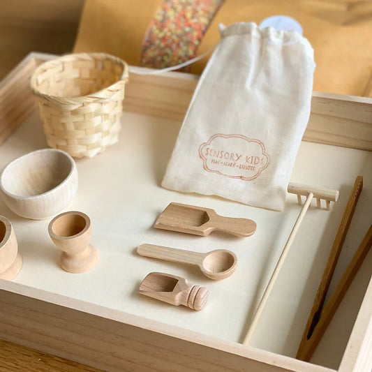 Plateau de transvasement pour riz, sable ou pâtes sensorielles
