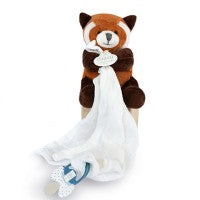 Doudou Attache Sucette Panda Roux