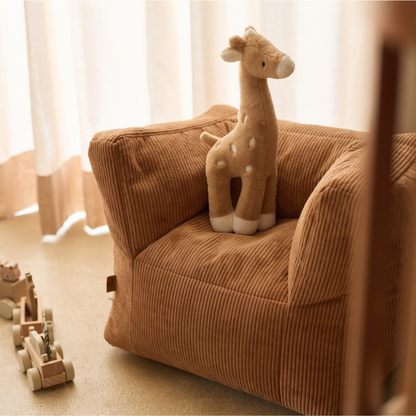 Jollein Fauteuil Pouf enfant Corduroy Caramel