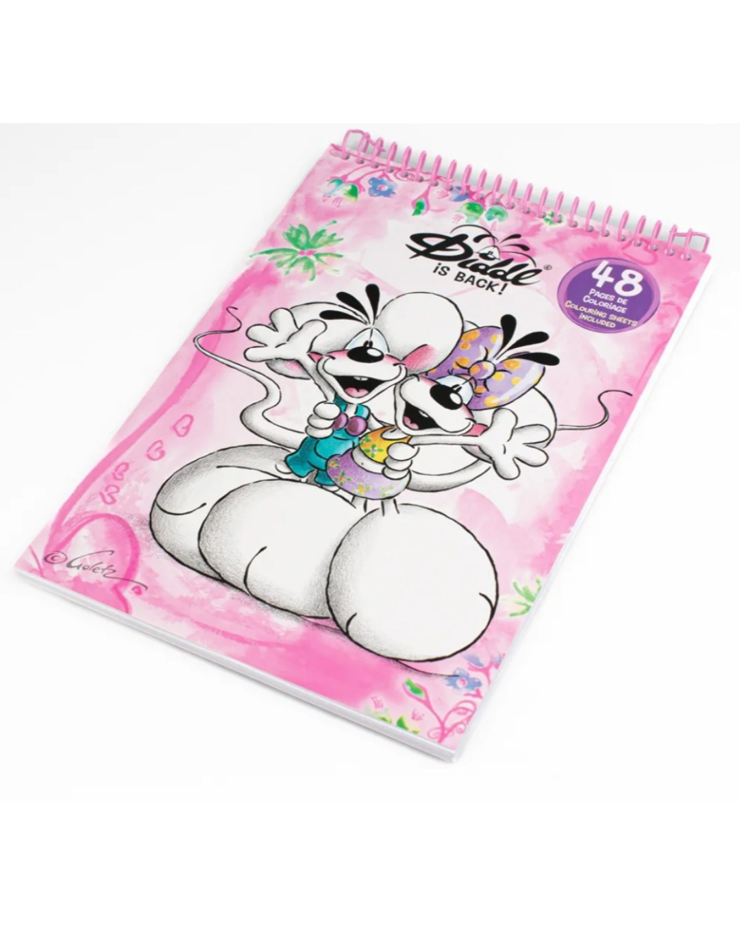 Diddl Cahier de coloriage A4 Diddlina rose