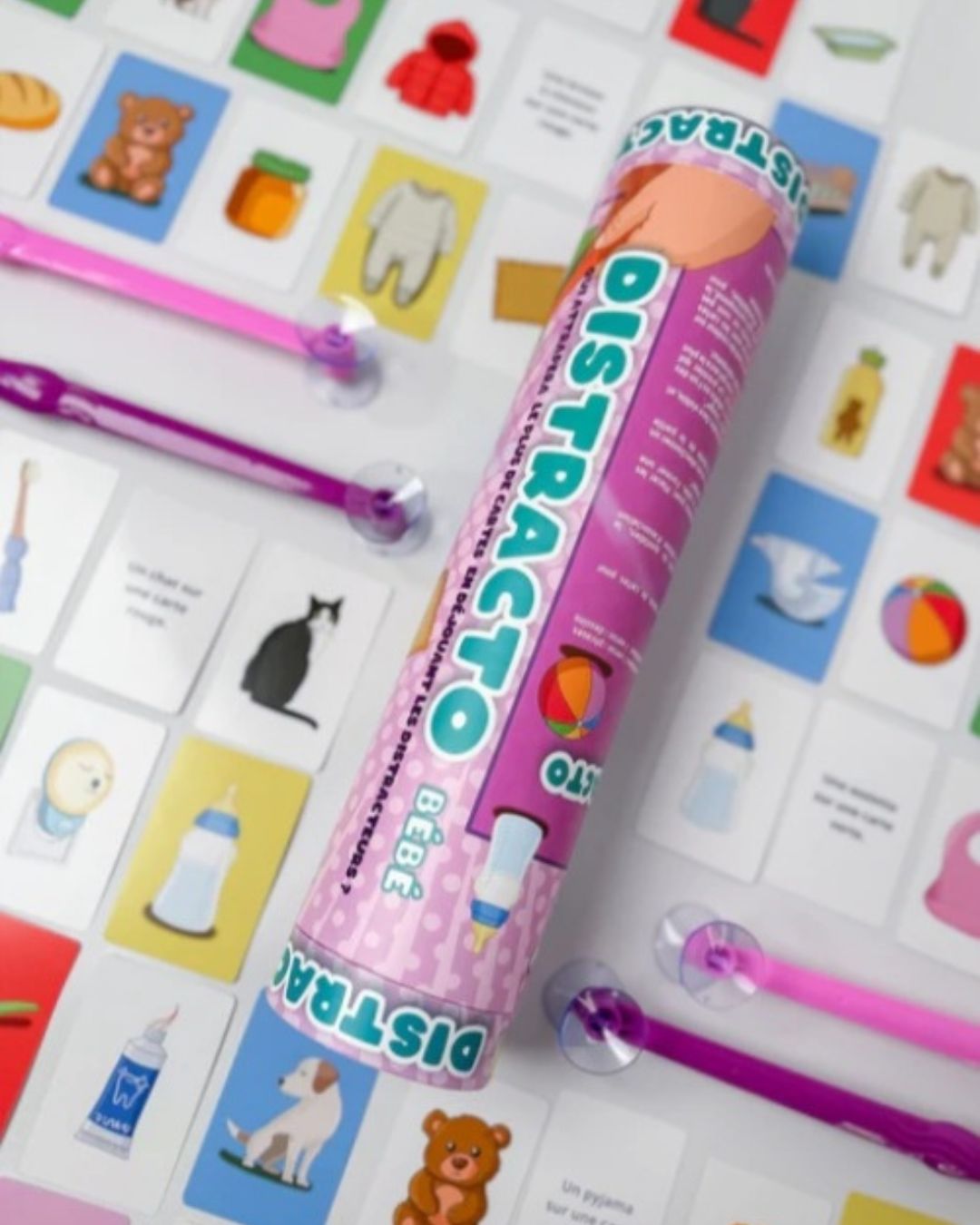 Plume et Papote Jeu pédagogique Distracto Bébé