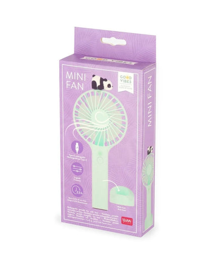 Legami Ventilateur portable rechargeable Panda