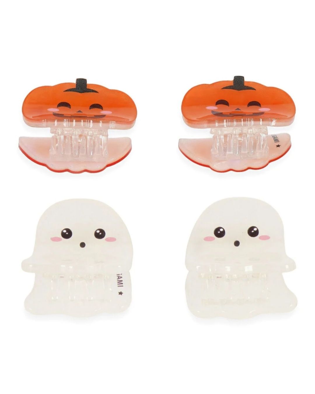 Legami Set de 4 Mini Barrettes à cheveux Halloween