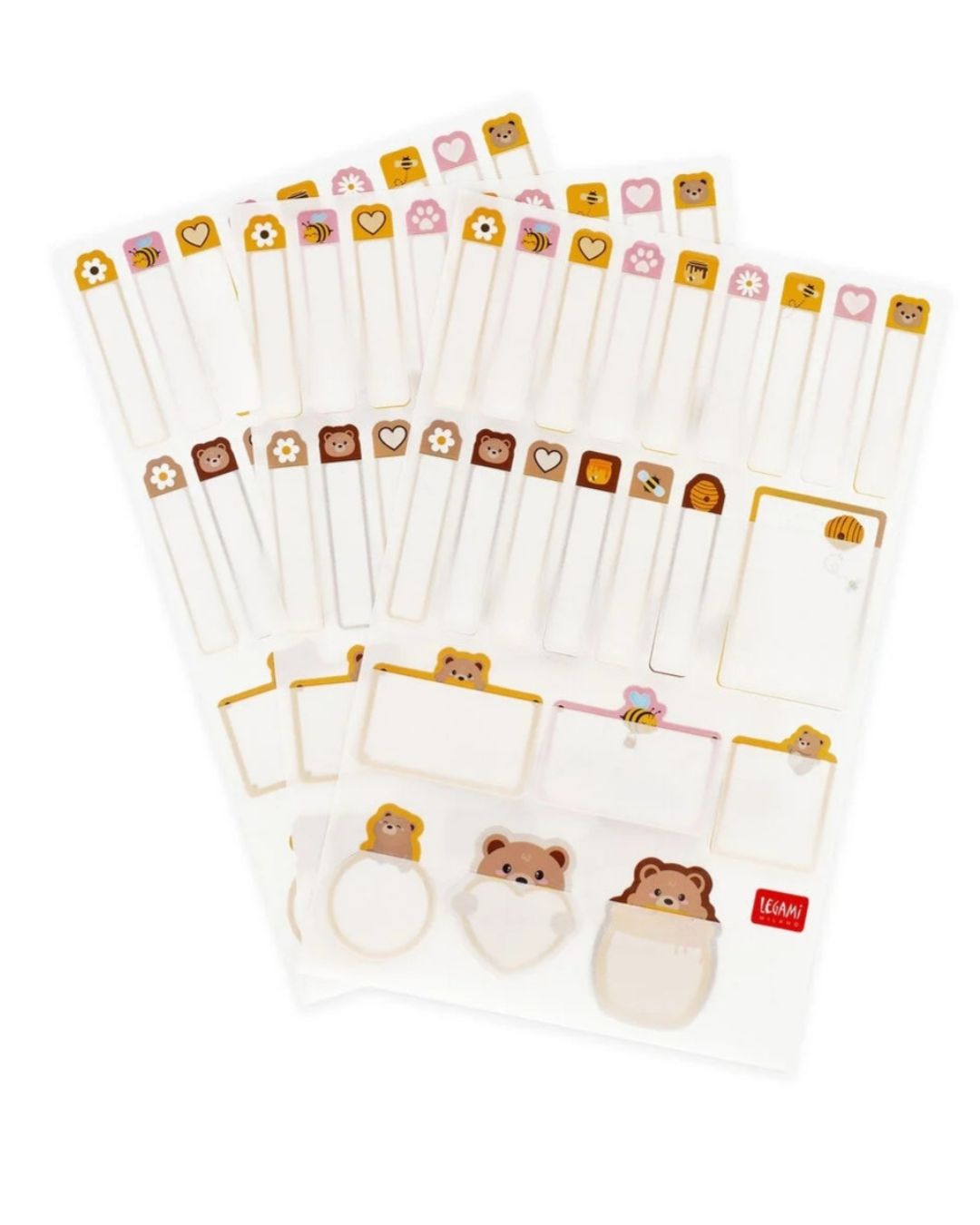 Legami Étiquettes adhésives avec film protecteur Teddy Bear