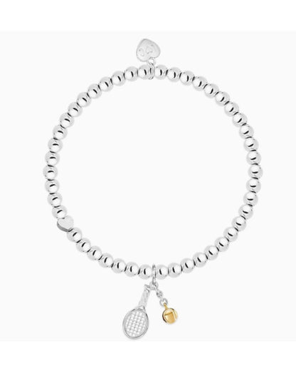 Life Charms Bracelet Raquette et Balle de Tennis