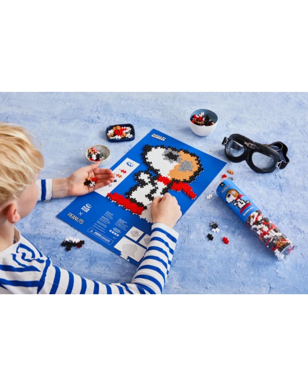 Plus Plus Tube Peanuts - Snoopy Aviateur - 275 pièces