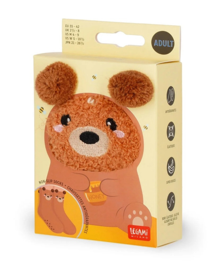 Legami Chaussettes antidérapantes adulte Teddy Bear