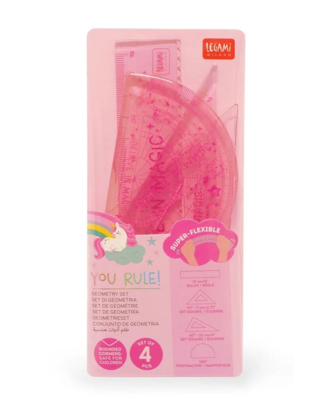 Legami Set de géométrie Unicorn