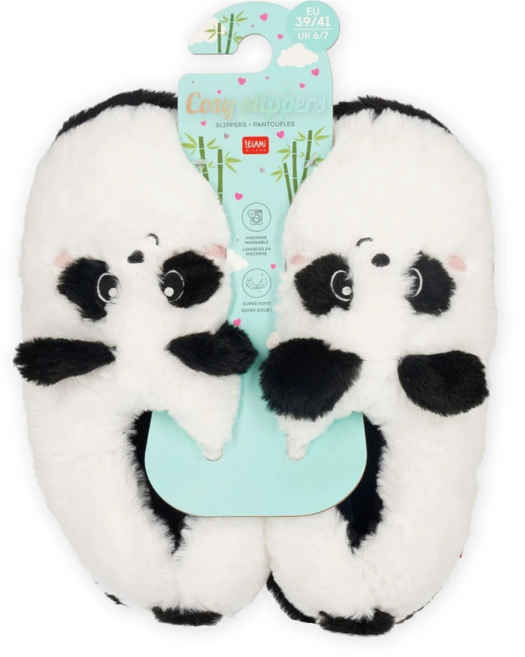 Legami Pantoufles Panda Cosy Slippers Pointure 35-38