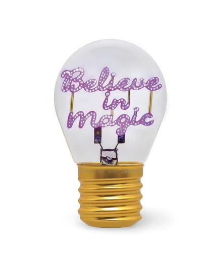 Legami Lampe de table en forme d'ampoule Bulb Fiction Believe in Magic