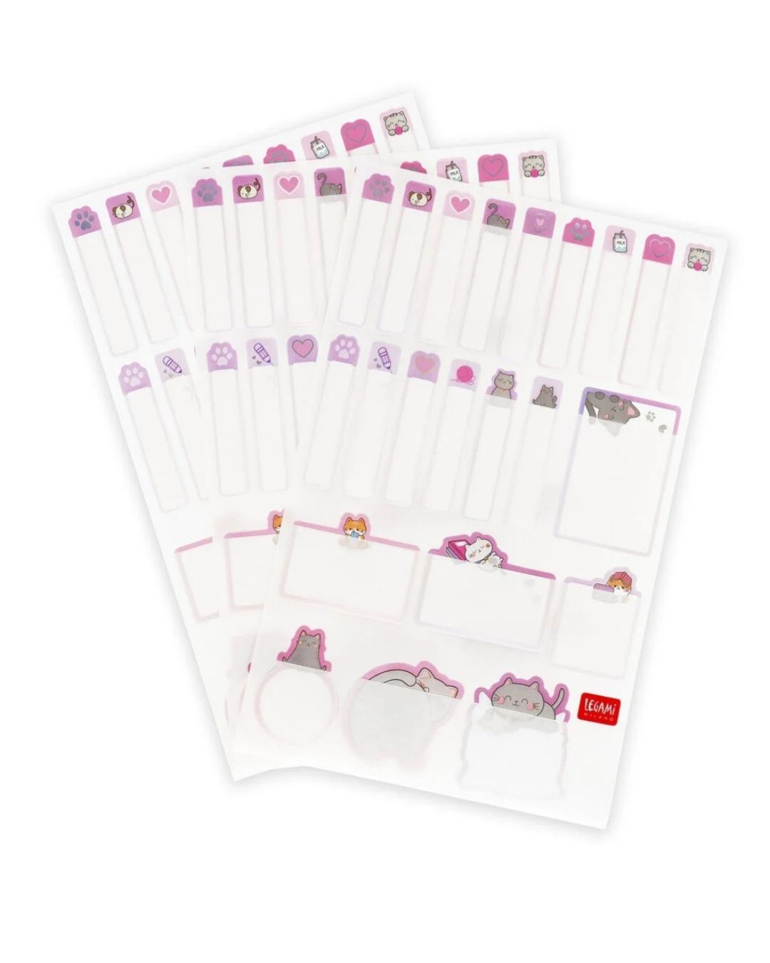Legami Étiquettes adhésives avec film protecteur Kitty