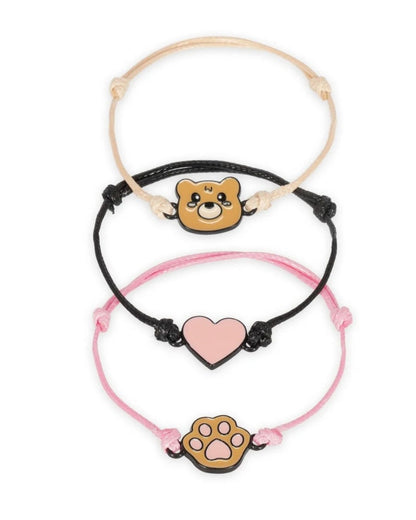 Legami Set de 3 bracelets Teddy Bear