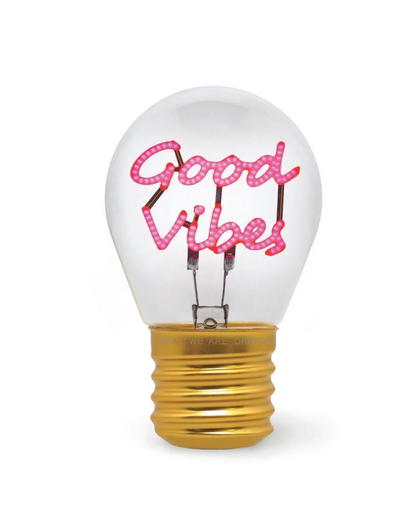 Legami Lampe de table en forme d'ampoule Bulb Fiction Good Vibes