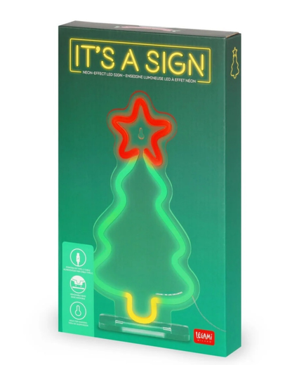 Legami Enseigne lumineuse led à effet néon XMasTree