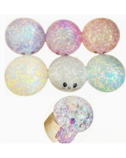 Squishy Dumpling paillettes coeurs