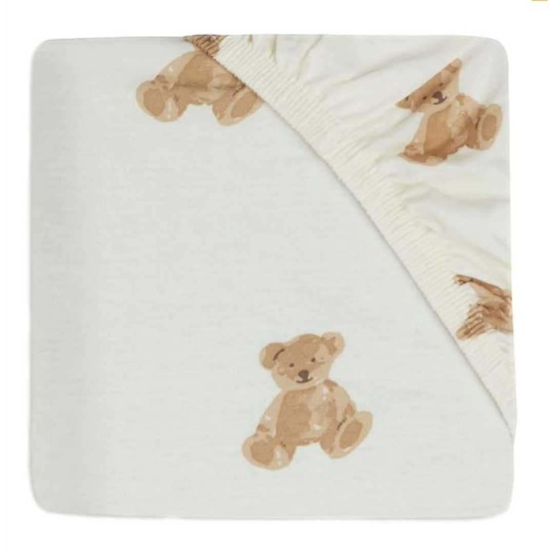 Jollein Drap housse jersey 60 x 120 cm Teddy Bear