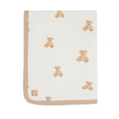 Jollein Couverture jersey 100 x 150 cm Lit bébé Teddy Bear