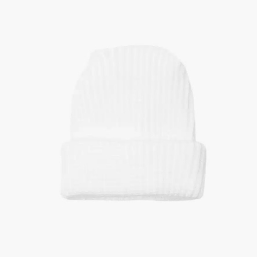 Minikane Bonnet Marius en tricot blanc