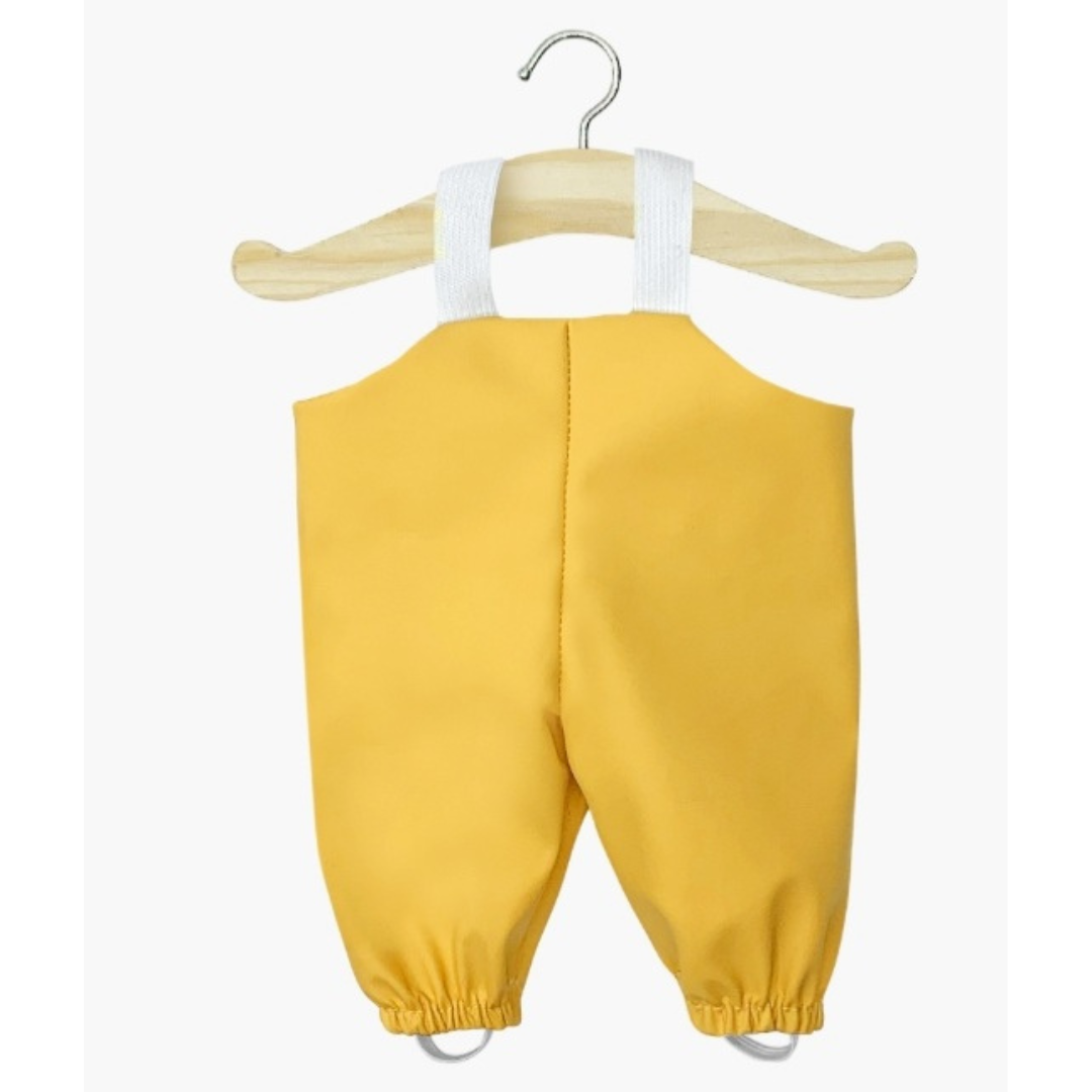 Minikane Salopette de pêcheur en enduit jaune