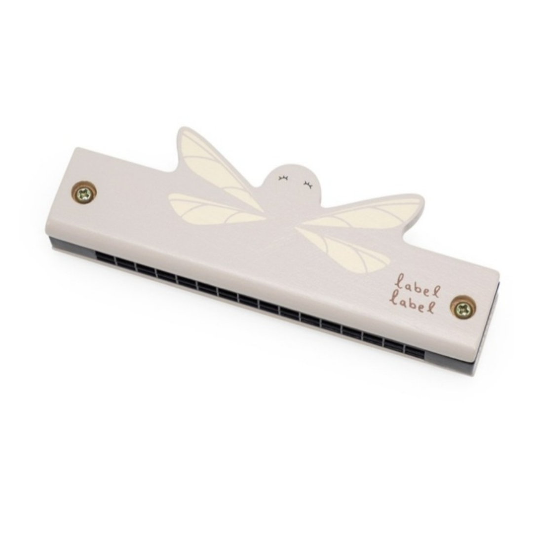 Label Label Harmonica en bois coloris nougat
