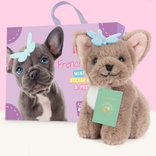 Studio Pets Peluche Bibi avec sa valise, son passeport et ses stickers