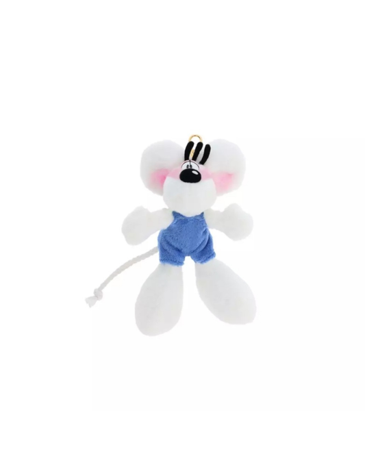 Diddl Porte-clés peluche Diddl en salopette bleue 15cm