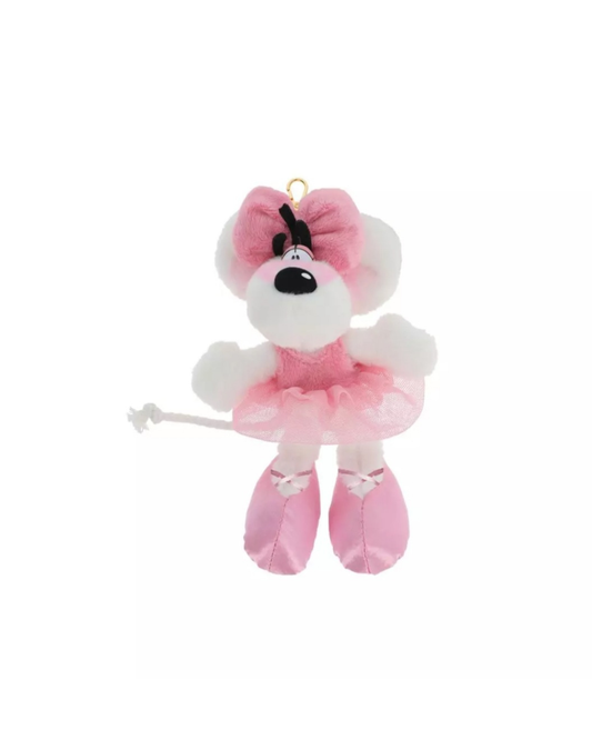 Diddl Porte-clés peluche Diddlina en robe ballerina 15cm
