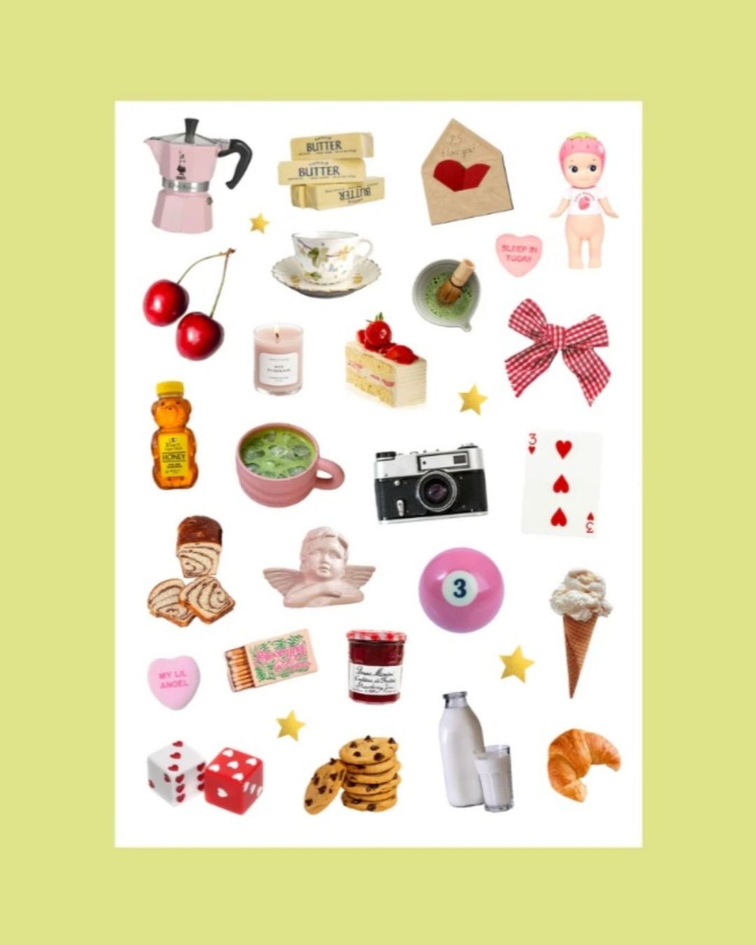 Studio Magari Planche de stickers Breakfast