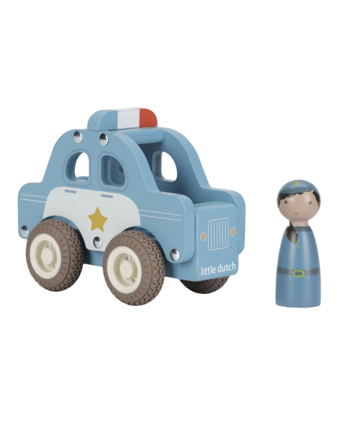 Little Dutch Voiture de police en bois