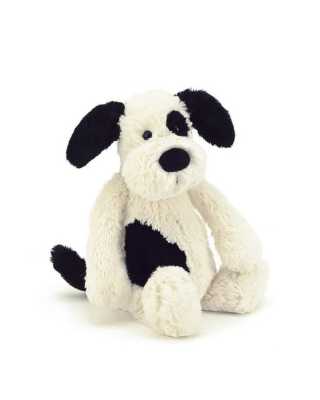 Jellycat Peluche Bashful Black & Cream Puppy Original Medium