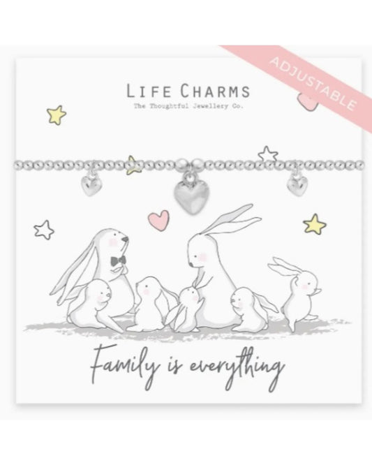 Life Charms Bracelet " La Famille est tout"