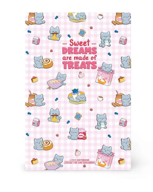 Legami Cahier ligné A5 couverture rigide illustrée Kitty