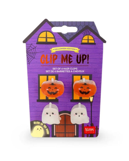 Legami Set de 4 Mini Barrettes à cheveux Halloween