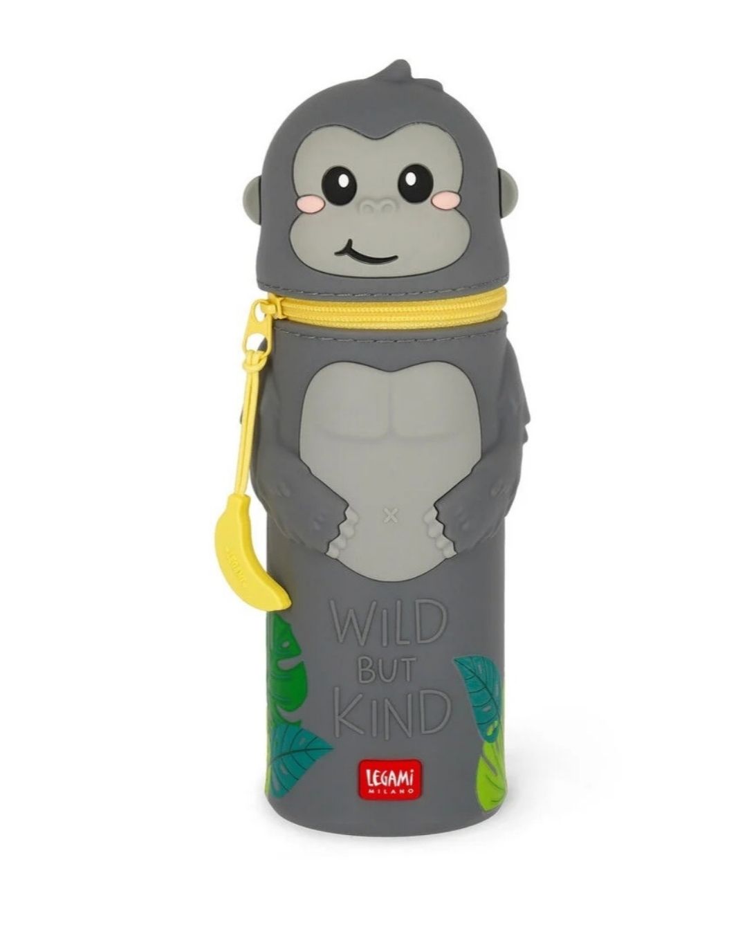 Legami Trousse en silicone souple 2 en 1 Gorilla
