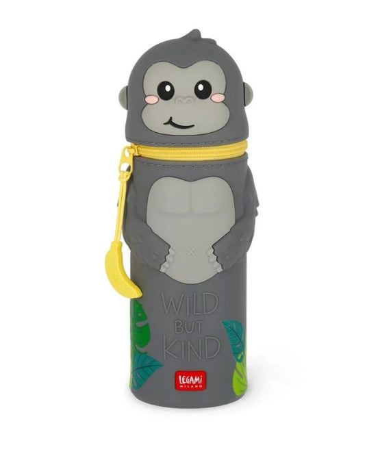 Legami Trousse en silicone souple 2 en 1 Gorilla