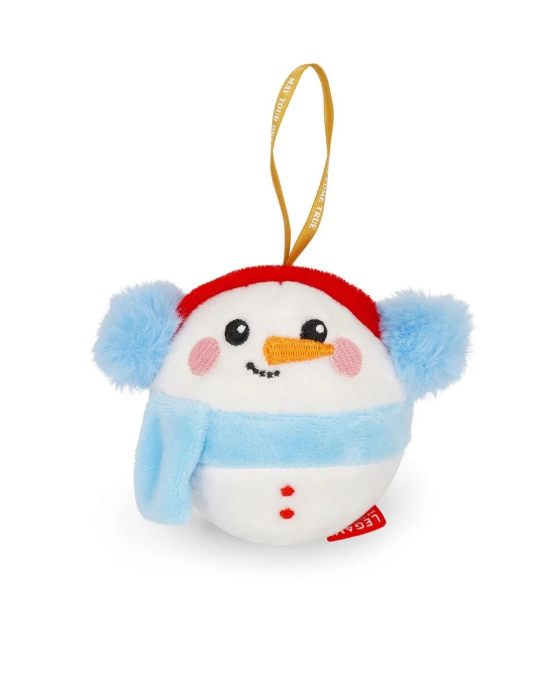 Legami Decoration de Noël en peluche Bonhomme de Neige Snowman