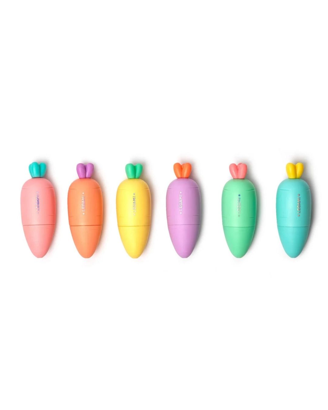 Legami Set de 6 Minis Surligneurs Carottes