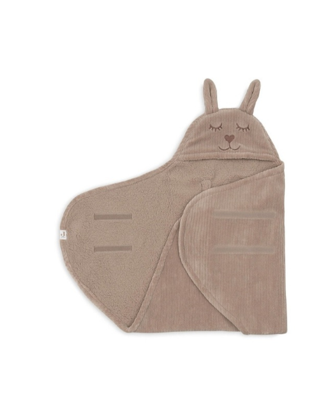 Jollein Couverture portefeuille Bunny Cloudy Rib Milky Coffee