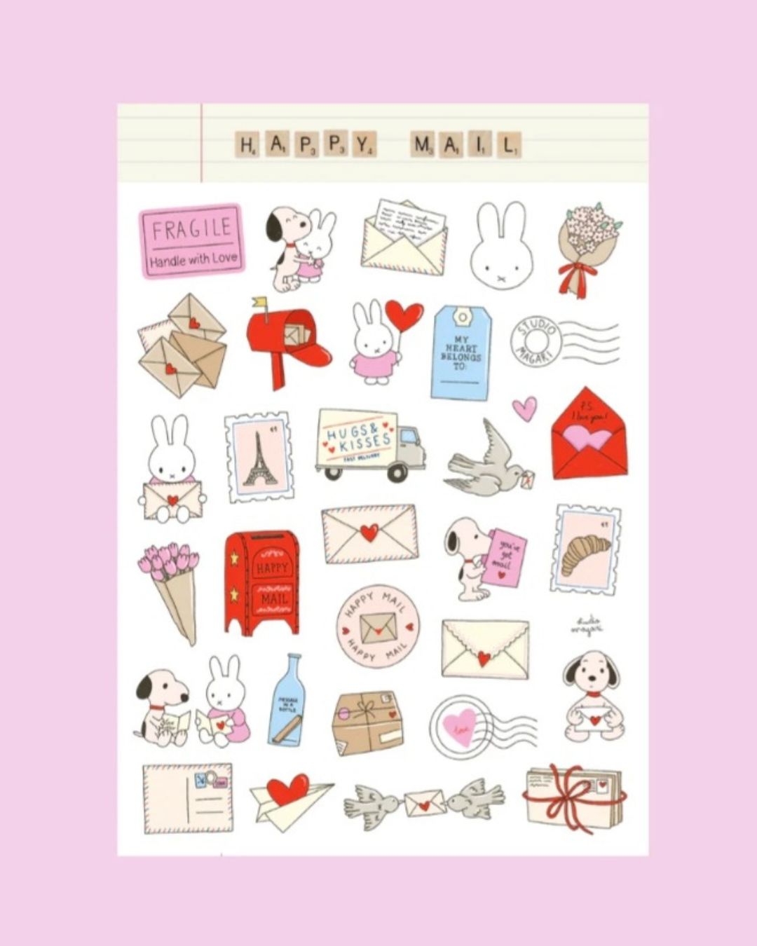 Studio Magari Planche de stickers You’ve got a mail !
