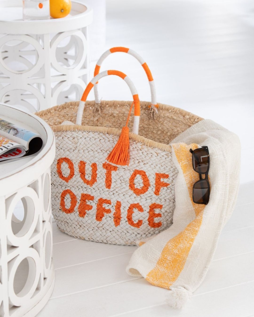 J-Line Panier de plage citation Out of Office