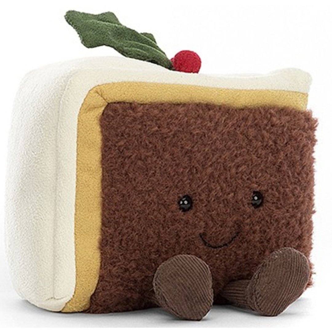 Jellycat Peluche Amuseables Slice of Christmas Cake