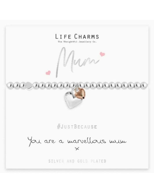 Life Charms Bracelet "Tu es une merveilleuse Maman"