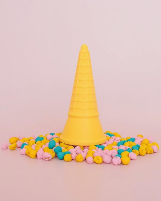 Play Sense Cône de glace jaune pour pâte à modeler