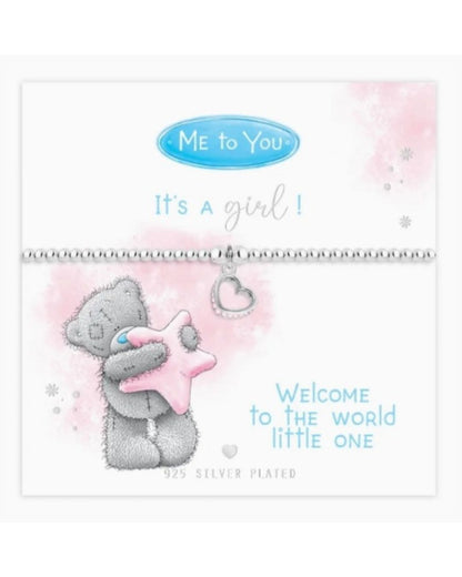Life Charms Bracelet Me To You - " C’est une fille ! Bienvenue petit trésor "