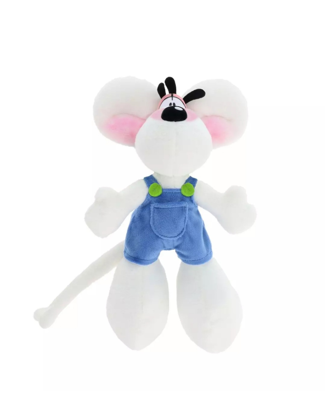 Diddl Peluche Diddl en salopette bleue 30cm