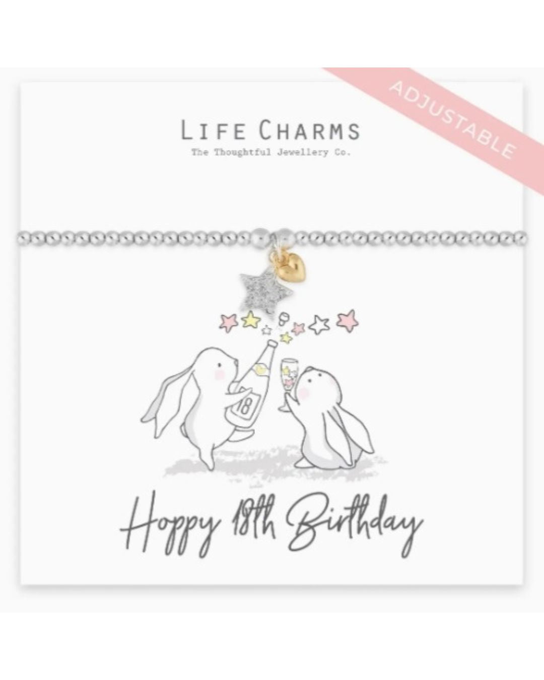Life Charms Bracelet "Joyeux 18ème Anniversaire"