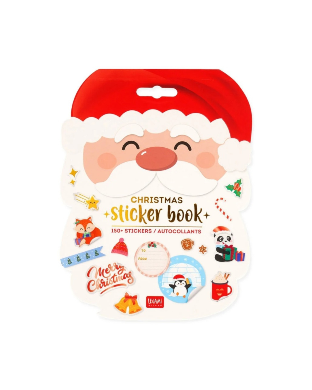 Legami Cahier d'autocollants de Noël Stickers Book